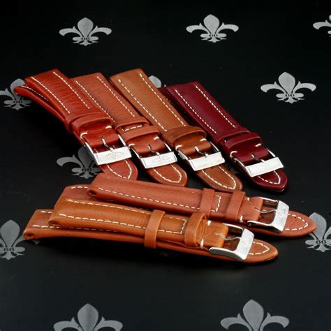 breitling watch straps leather|genuine breitling watch straps.